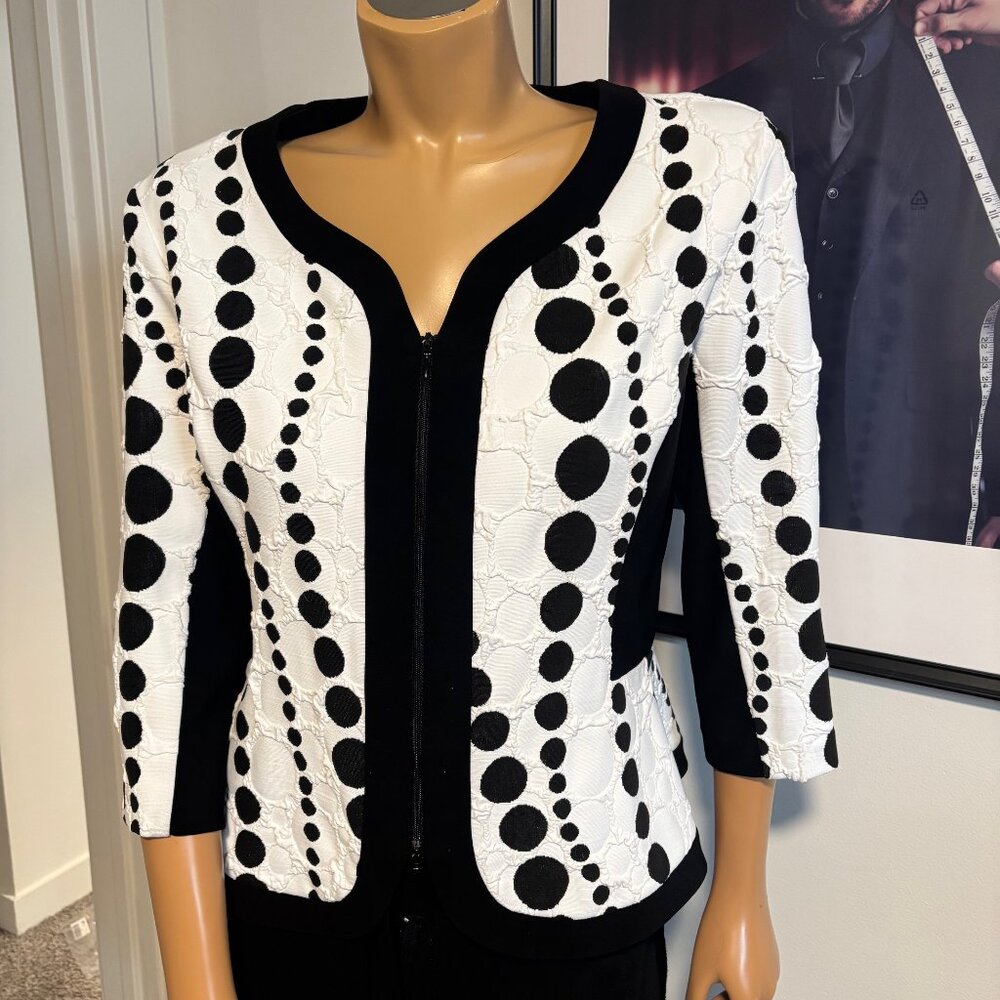 Joseph Ribkoff Zipper Blazer Sz10